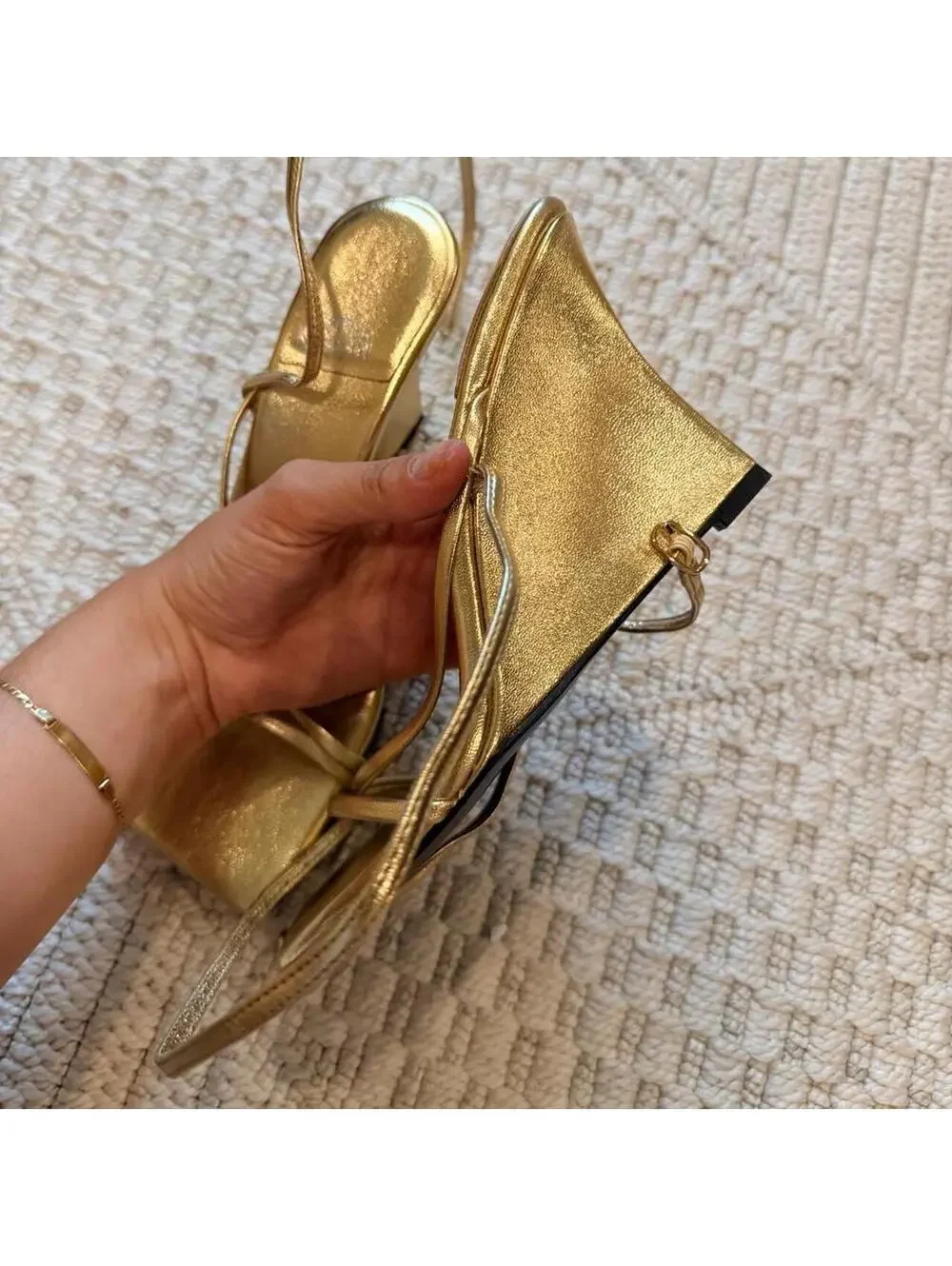 Jeffrey Campbell Highlight Ankle Strap Wedge Sandal